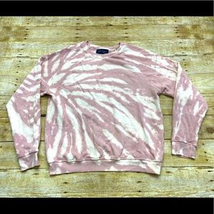 LES TIEN Tie-dye cotton sweatshirt size XS color pink